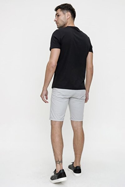 Efor 029 Slim Fit Açık Gri Bermuda