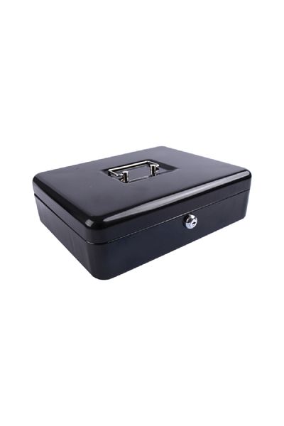startech High Quality Sturdy Flat Key Cash Box Black