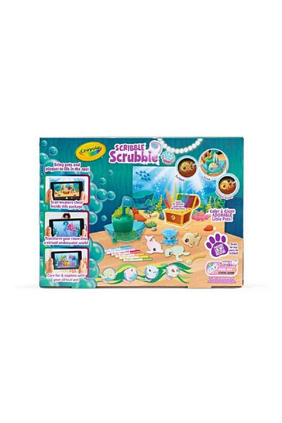Crayola Scribble Scrubbie Glow Lagoon Playset Multicolor