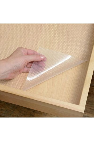 Berroni Eva Transparent Non-Slip Cabinet and Shelf Cover 45cm X 10 Mt Pomask