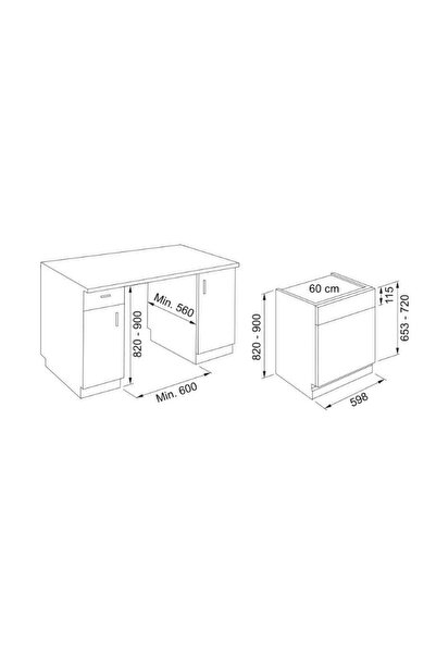 Franke Fdws 614 D8p Dos E Yarı Ankastre Bulaşık Makinesi