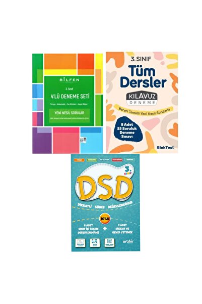 Bilfen Yayıncılık Bilfen 3.sınıf Deneme Tudem Deneme Artı Bir Deneme 3 Paket