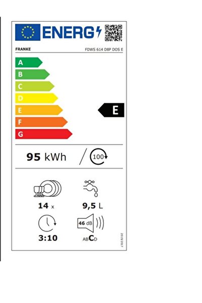 Franke Fdws 614 D8p Dos E Yarı Ankastre Bulaşık Makinesi