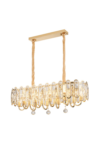 Apliqa Tortes 80'Lik Gold Kristal Taşlı Avize