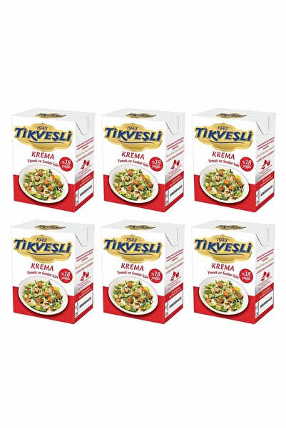 Tikveşli Tikveşli %18 Yağlı Krema 6X200 ML