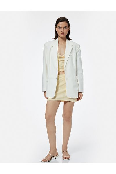Koton Cotton Slim Fit Shorts Mini Skirt