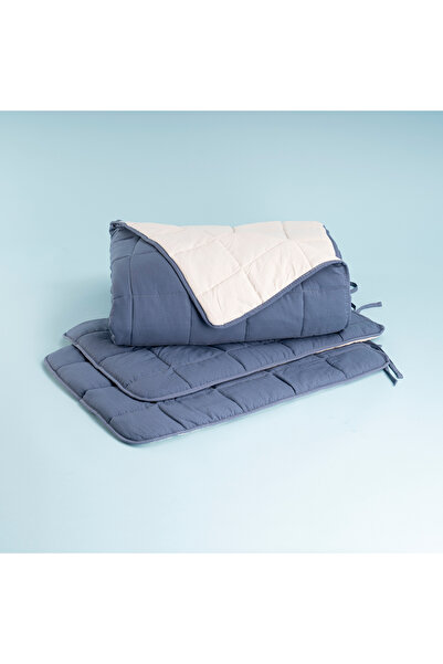 OTHELLO Зручний одномісний набір подушки та ковдри 170x230 см Денім - Серія Egeo Life