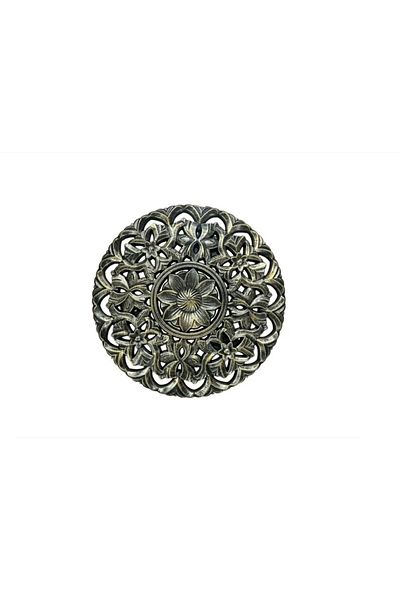 Mandala Masă de cafea elegantă, design boem, lemn, 30x30 cm