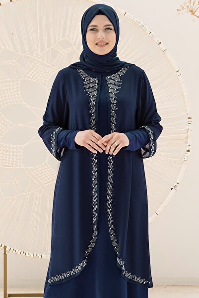 Fahima Βραδινό φόρεμα Adalya Navy Blue FHM838