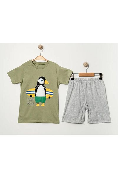 e-çocuk Swimmer Penguin 2-Piece Boy's Suit 4741