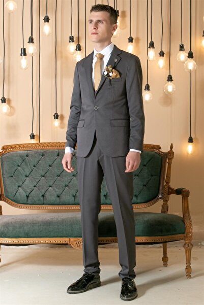 Modaviki Men - Suit - Dress - 6 Drop - Smoked - Mdv100