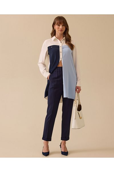 SEÇİL Seçil Women's Waist Gathered Carrot Cut Trousers 10002511010031