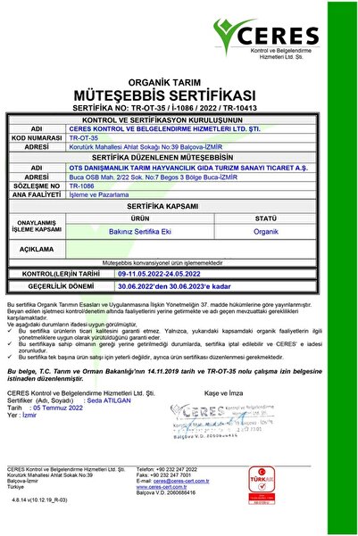 OTS Organik Kavrulmuş Fındık 200 gr