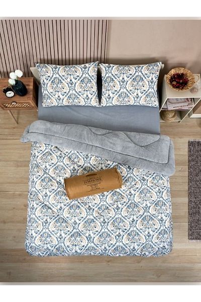 Sudem Home Collection Double Double Sided Luxury Welsoft Elite Quilt Soft Fleece Quilt and Pillow Case