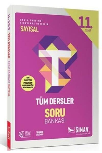 Sınav Yayınları 11. Sınıf Tüm Dersler Sayısal Soru Bankası Sınav Dergisi Yayı...