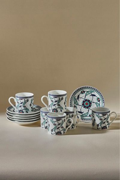 Karaca Selmin 6-Person Coffee Cup 90 ml