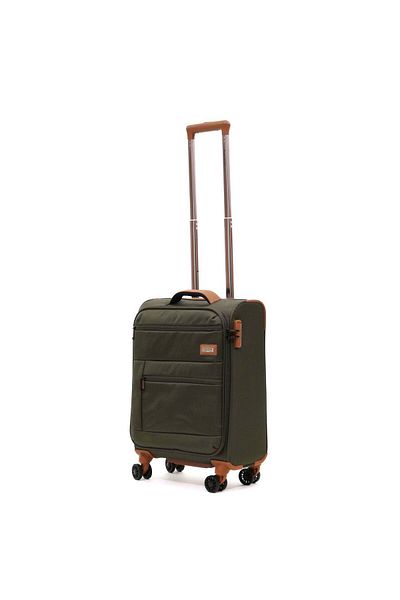 Ella Icon - Atena Green Textile Trolley - 55x36x22 Cm - Textile, Green