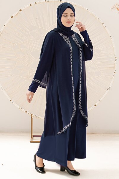 Fahima Βραδινό φόρεμα Adalya Navy Blue FHM838