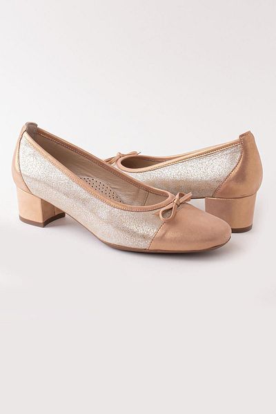 Modaviki Genuine - Piele - Anatomic - Pantofi - Aur - Sft8827