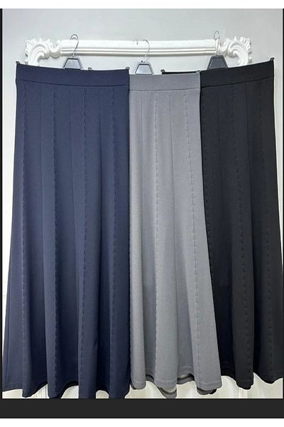 N.Y.YILDIZ STAR NAZAL 1, CLASS SCUBA FABRIC FLEXIBLE MOTHER LARGE SIZE MODELED PARTY RUBBERED SKIRT