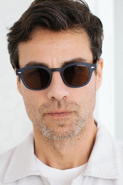 Bilge Karga Ryan New Matt Navy Brown Men's Sunglasses