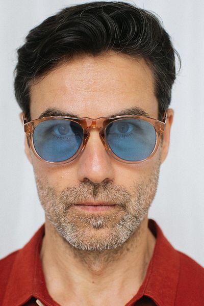 Bilge Karga Bennett Nude Blue Men's Sunglasses