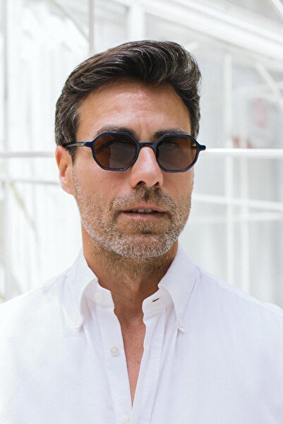 Bilge Karga Liam Sunglasses for Men - Navy Brown