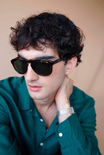 Bilge Karga Bennett Dark Brown Green Men's Sunglasses