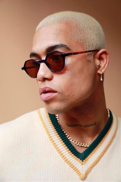 Bilge Karga Paula Navy Brown Men's Sunglasses