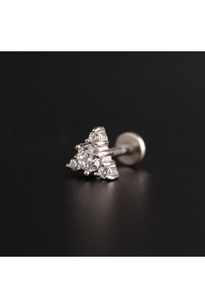 Rupen Kraft 316 l surgical steel diamond model helix tragus labial cartilage piercing