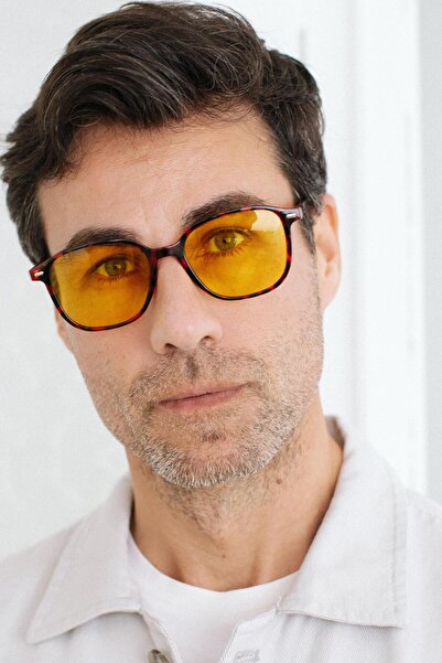 Bilge Karga Louis Leopard Yellow Men's Sunglasses