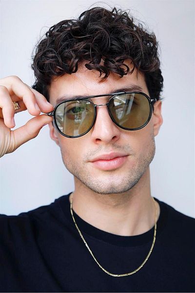Bilge Karga Wavell Brown Green Men's Sunglasses