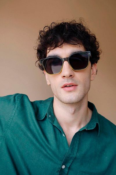 Bilge Karga Brigette Gray Green Black Men's Sunglasses