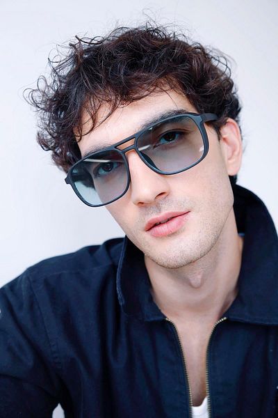 Bilge Karga Grant Matt Black Blue Gradient Men's Sunglasses
