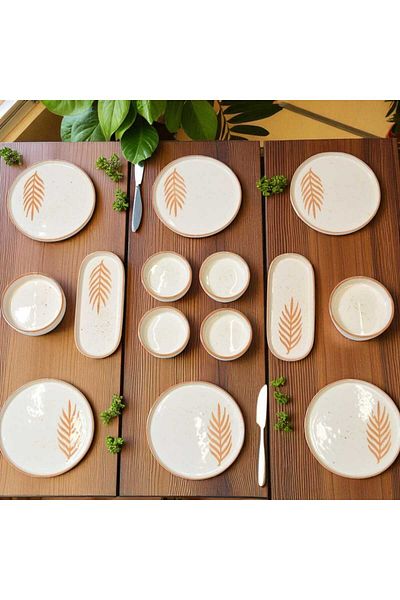 Noah Exclusive Cavdar 14 Piece Luxury Breakfast Set for 6 People Breakfast Presentation Set - 14 Pieces