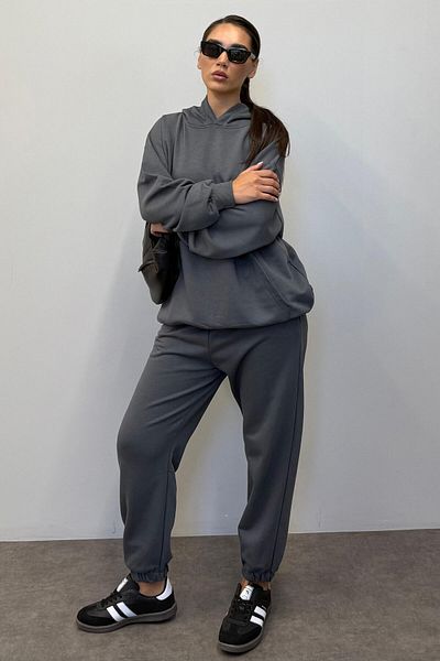 Madmext Mad Girls Smoked Hooded Γυναικείες αθλητικές φόρμες Mg1225