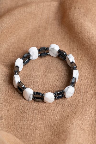 OSMANLI DEĞERLİ TAŞ Certified Havlit - Hematite Natural Stone Bracelet