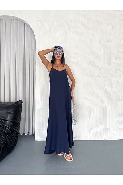 SLAW REZZ Cotton Loose Strap Dress Aerobin Loose Dress with Adjustable Strap