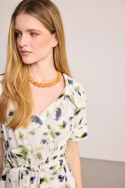 Gusto Drop Necklace - Brown