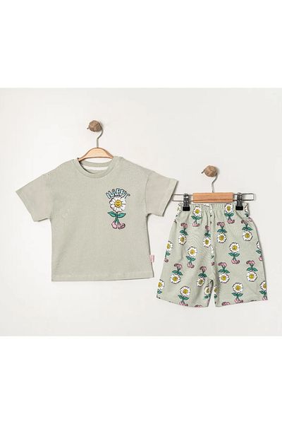 e-çocuk Happy Papatya 2 Piece Girl's Suit 4850