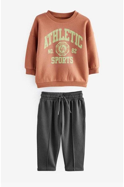 MİO Boy's 3 Thread Fabric Cotton Printed Underwear Set Brown