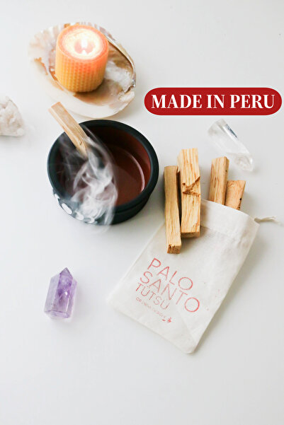 Orenda Design Tüsü Çanağı-palo Santo Ağaç Tütsü 25-30 gr Ort.3 Adet (MENŞE PERU)