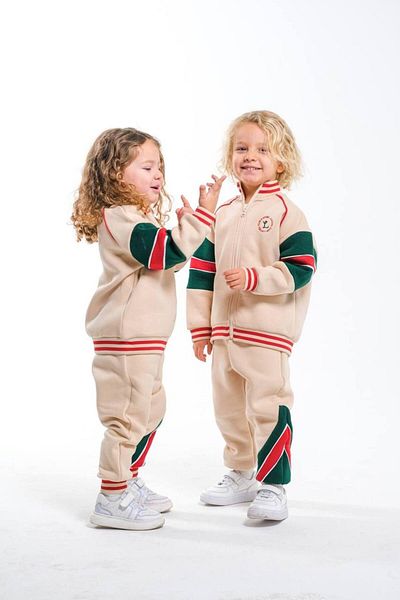 MİO Unisex Zippered Hooded Double Suit Beige