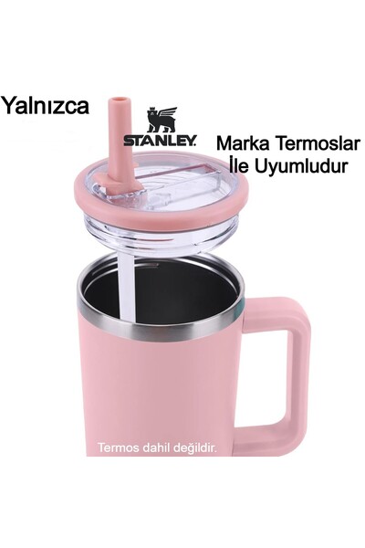 Besify Quencher 40 Oz Pipetli Termos Sızdırmaz Kapak Sızdımaz Seti