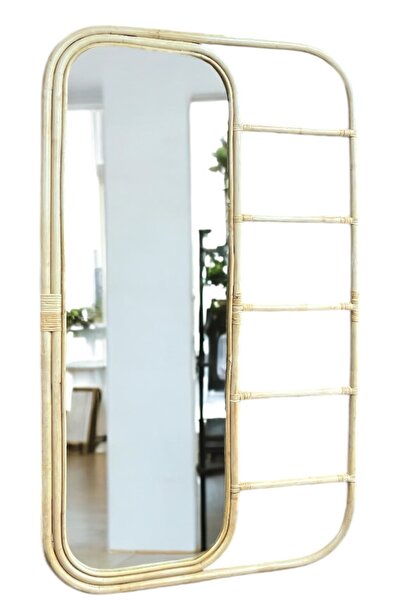 VERSA Rattan Askılı Boy Aynası,rattan Boy Aynası,rttan Boy Aynası 170 Cm