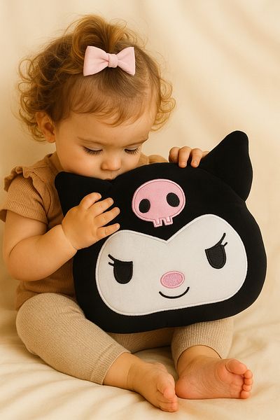 SNSTİCARET Labubu Plush Doll Decorative Pillow, Sleeping Companion Labubu Toy