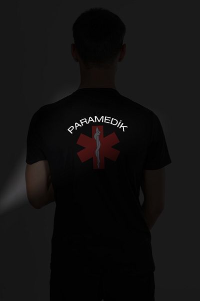 Pratik Medikal White Paramedic Dry Touch Crew Neck T-Shirt Unisex