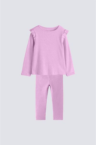 MİO Girl's Camisole Leggings Set Pink