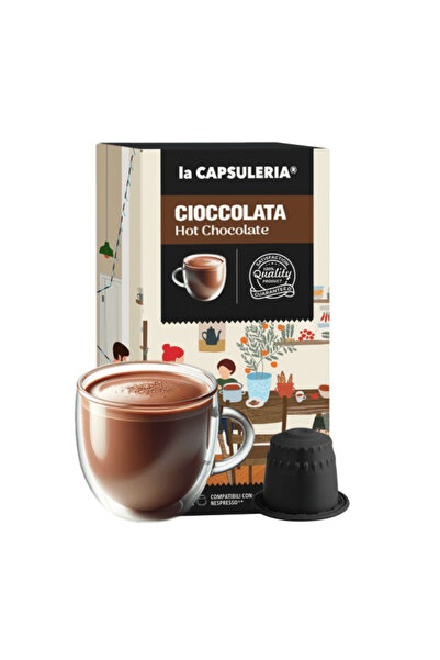 La Capsuleria Ciocolata calda, 10 capsule compatibile Nespresso, La Capsuleria