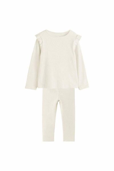 MİO Girl's Camisole Leggings Set Beige